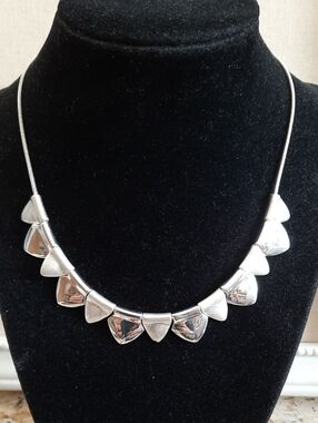 Kenneth Cole Silver Triangle Accent Necklace